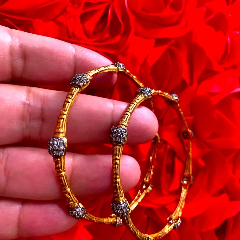 Elegant Gold and Silver Bangles
